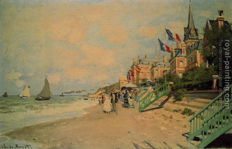 Claude Oscar Monet : The Beach at Trouville